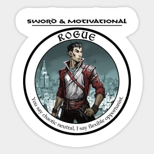 Sword and Motivational - Rogue Light Sticker